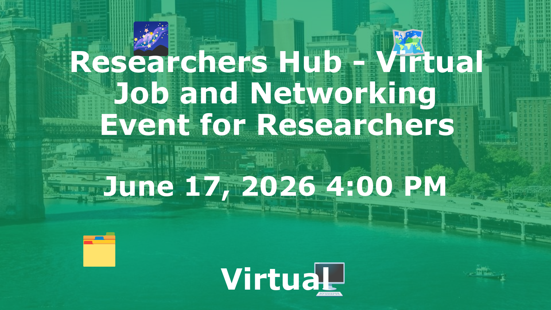Researchers Hub - Virtual Job and Networking Event for Researchers event image
